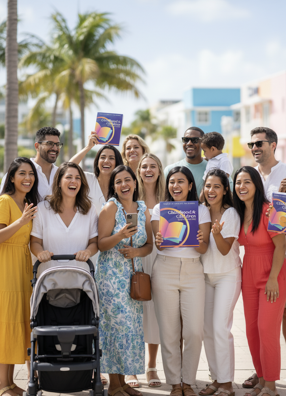 Familias y miembros de la comunidad celebrando el aprendizaje
